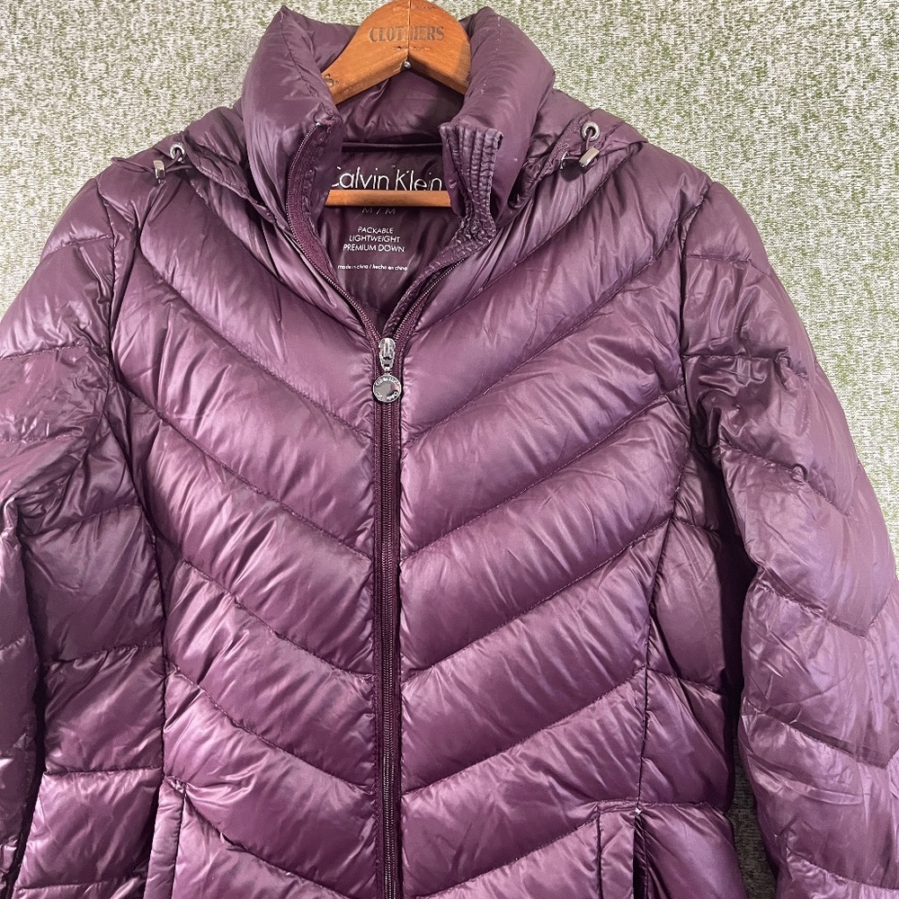 Calvin Klein Puffer Down Jacket Medium Purple - image 2